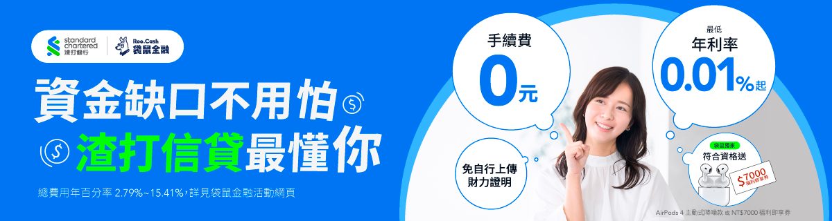 渣打優惠信貸專案