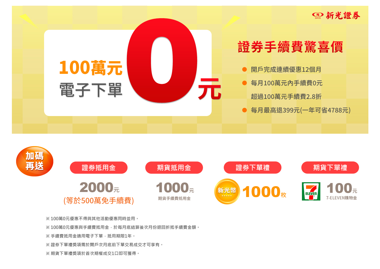 新光證券手續費優惠