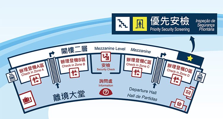 澳門機場地圖