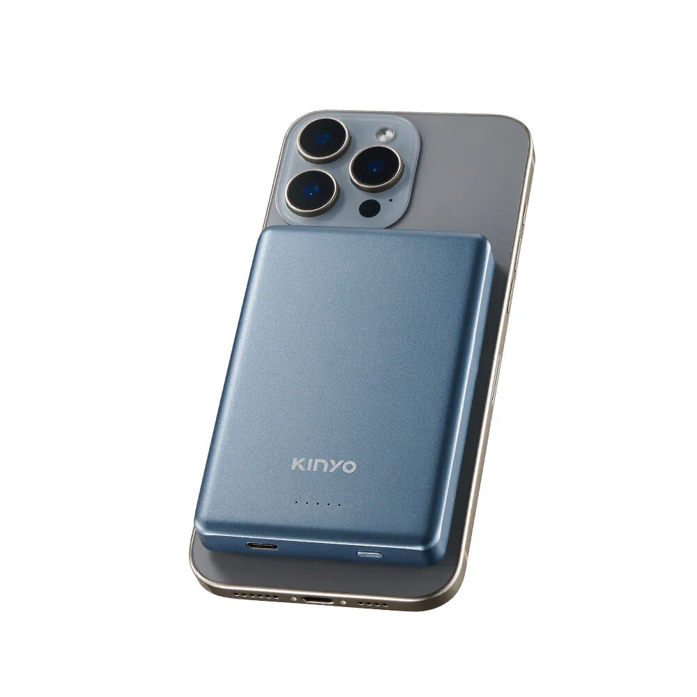 【KINYO】2 in 1薄型大容量磁吸行動電源 PLUS+(KPB-2655)